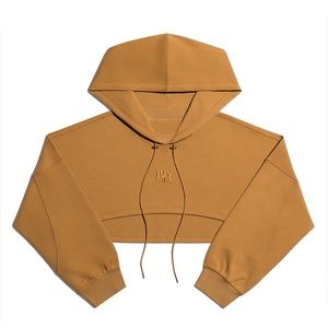 IVY Park Tan Cropped Hoodie